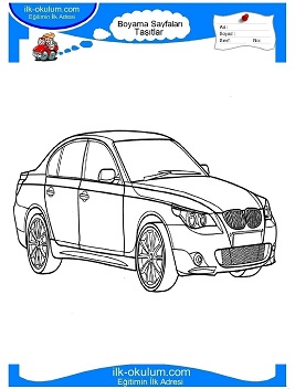 Çocuklar İçin Bmw Boyama Sayfaları 